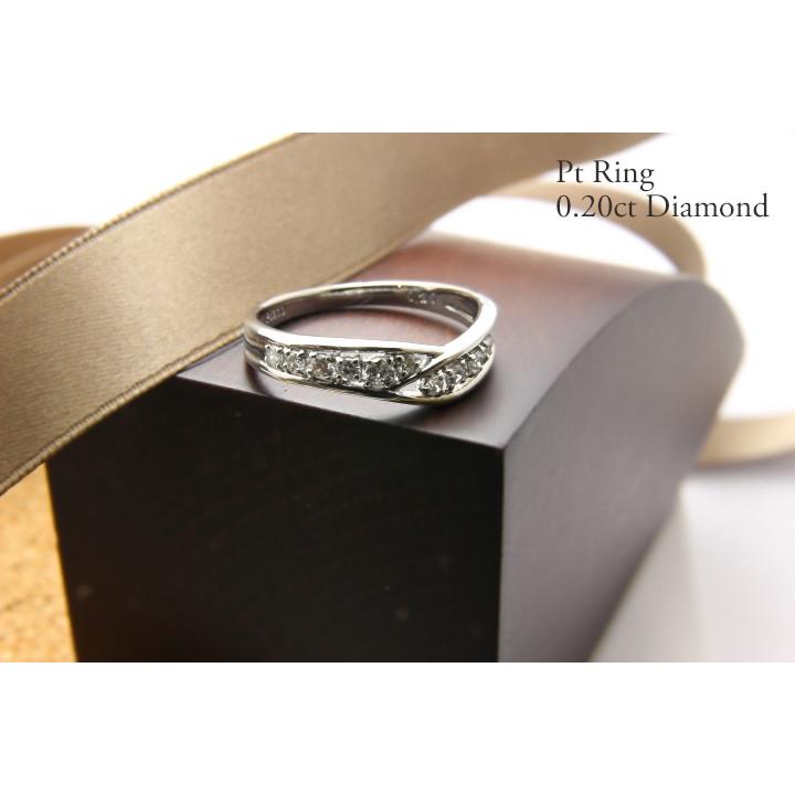 ダイヤモンド リング レディーPt900 リングダイヤモンド0.20ct 指輪 10