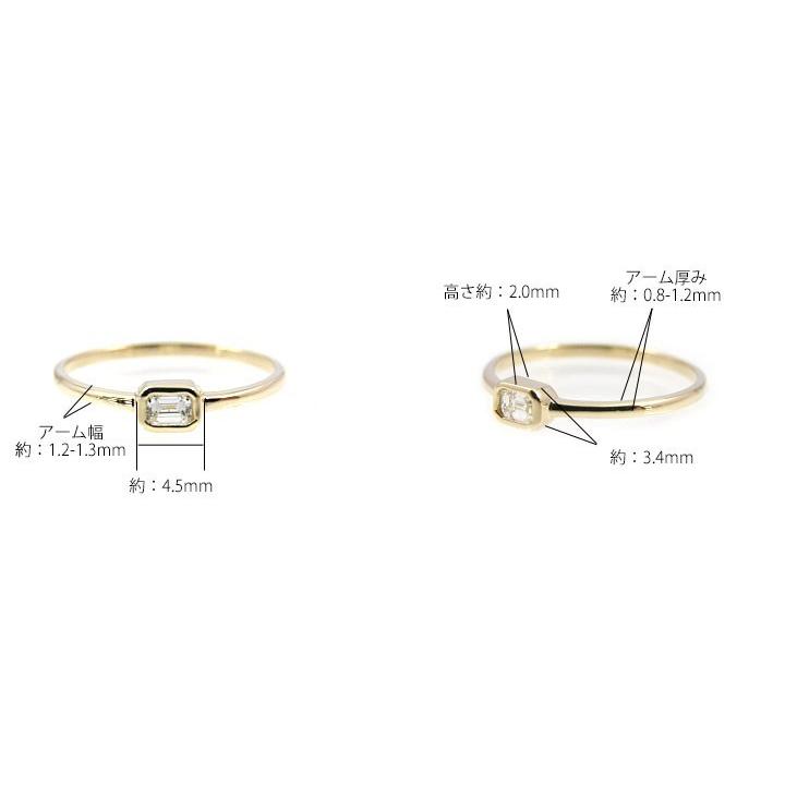指輪 ダイヤモンド リング レディースK18 0.14ct  伏せ込み イエローゴールド ピンクゴールド  ホワイトゴールド ギフト プレゼントの画像