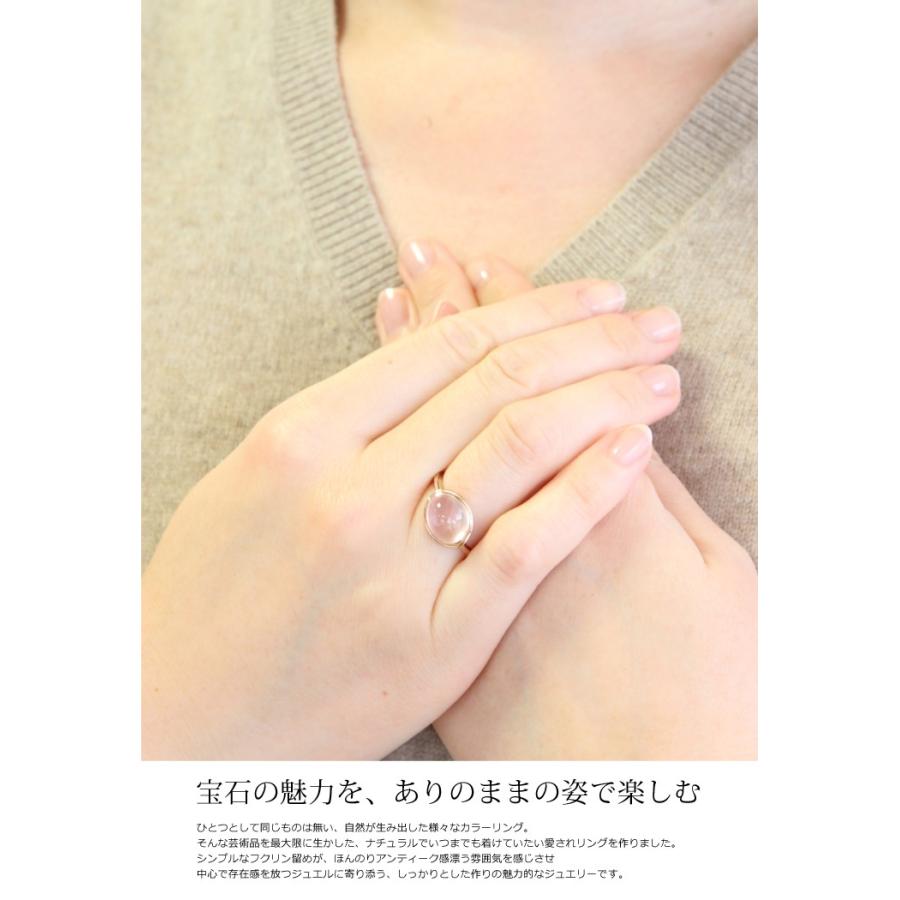 指輪 リング レディース K18 オパール ミルキーアクア ロンドンブルトパ カルセドニー ローズクォーツムーンストーン クリソプレーズ カーネリアン 大粒 指輪の画像