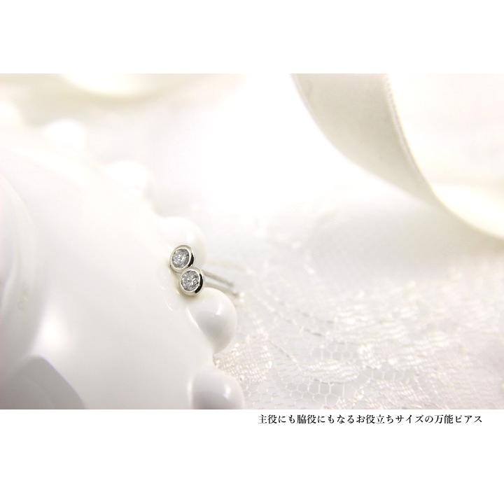 ピアス レディース Pt900 ダイヤモンド0.10ct プラチナ 1粒 一粒 
