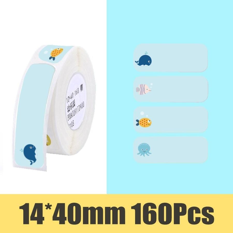 限定セール ラベル D11ラベル 模様8種類 防水 ベタベタしない シール Niimbot D11用 プリンター 印刷 ステッカー スクラッチ耐性 名前 名札 値札 宛名 バーコード 本体別売 Witravel It