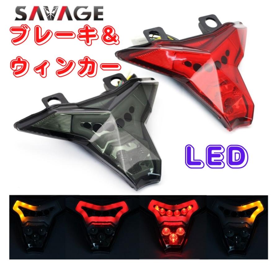 KAWASAKI カワサキ 2色 LED テールランプ ブレーキランプ ウインカー