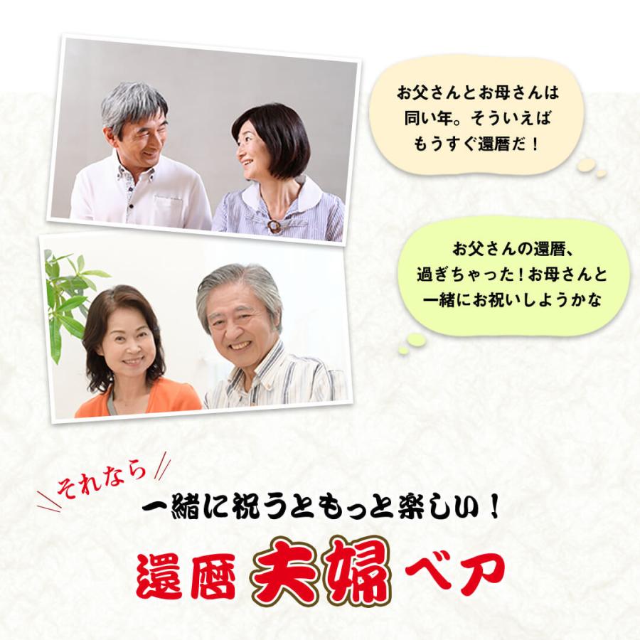 21新作モデル 還暦祝い 母 父 60代 夫婦 2体セット おしゃれ 赤いもの ちゃんちゃんこ 長寿の祝い プレゼント メッセージ テディベア ぬいぐるみ 屏風付きケース Materialworldblog Com