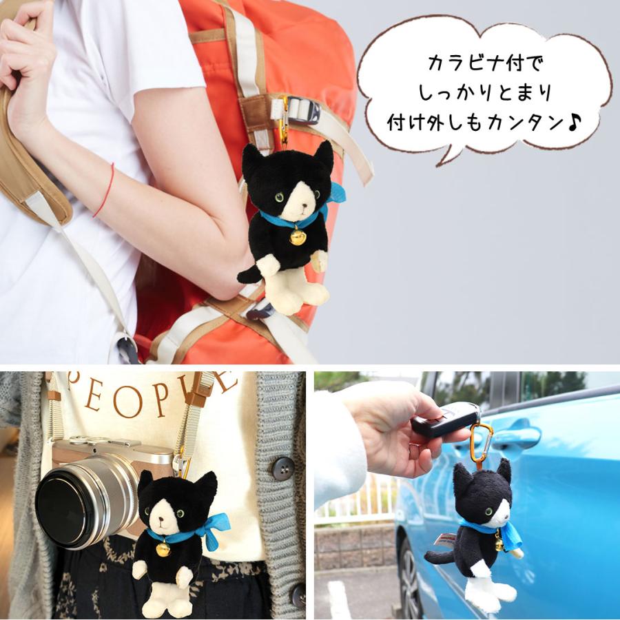 ぬいぐるみ 猫 キーホルダー 猫グッズ 雑貨 名入れ プレゼント 名前入りのプレゼント 記念日 誕生日プレゼント 女性 子供 ハチワレネコ(両足プリント)｜petitloup｜05