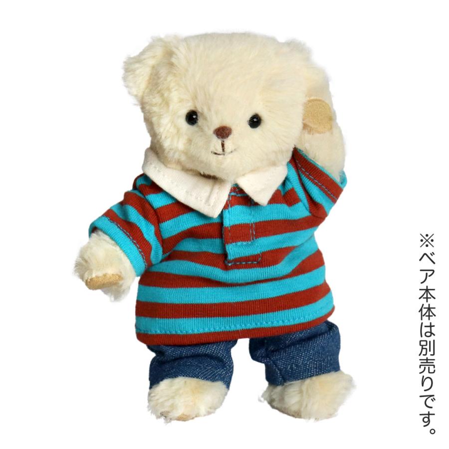 プティルウ（Petit Loup） ぬいぐるみ 服 12cm シャツ デニム 男の子