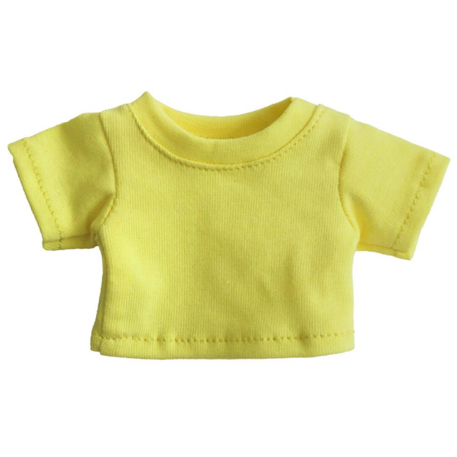 ぬいぐるみ 服 12cm 女の子 着せ替え コスチューム 可愛い お揃い 推し活 プティルウ 4S おしゃれこぐま2026春 TBカラーTシャツイエロー | プティルウ | 01