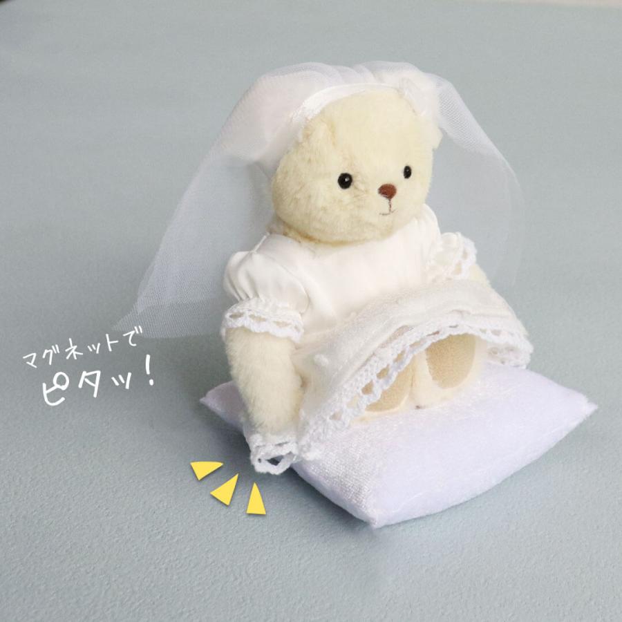 結婚祝い プレゼント ペア 結婚式 ぬいぐるみ くま オシャレ 女友達 ウェルカムスペース ハッピーウェディングベアフラワーセット