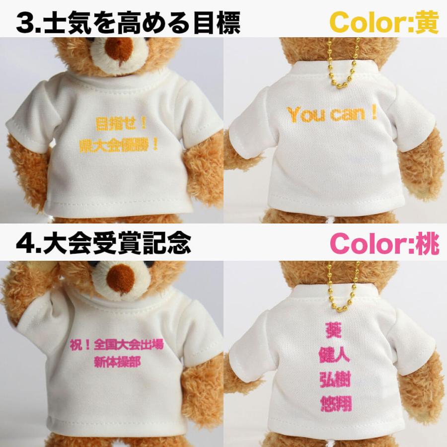 部活引退プレゼント 部活 お揃い プレゼント キーホルダー 部活tシャツ 部活応援グッズ ソフトテニス 水泳部 吹奏楽 オリジナルクラブTシャツベア BR | プティルウ | 10