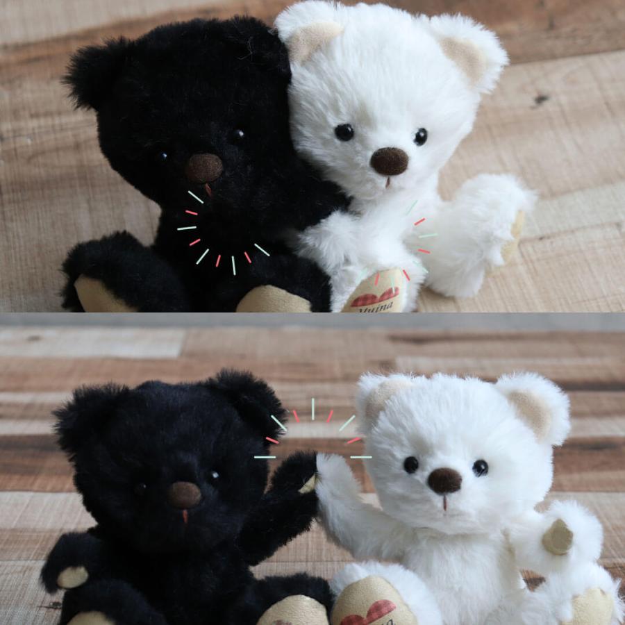 プティルウ（Petit Loup） バッグチャーム ギフト くま お揃い 双子