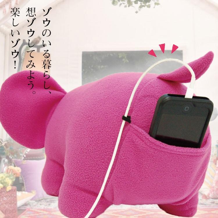 プティルウ（Petit Loup） ぬいぐるみクッション スマホ収納 リビング