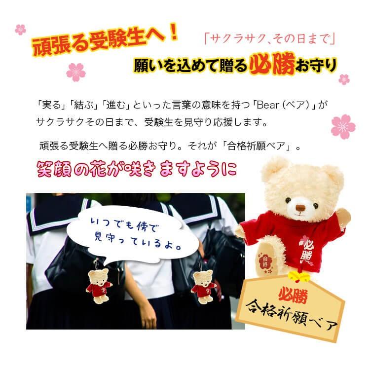 合格祈願 お守り グッズ プレゼント 祈祷済 神社 資格 試験 受験 グッズ 受験生 プレゼント 名入れ 合格祈願ベア Wish Goukaku 800 テディベアギフト専門店プティルウ 通販 Yahoo ショッピング