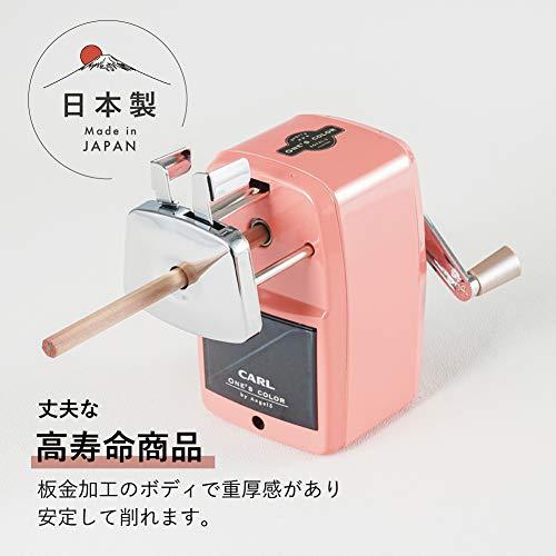カール事務器 鉛筆削り エンゼル5 ロイヤル3 日本製 2段階芯調節機能付 ピンク A5RY3-P｜petitmain｜02