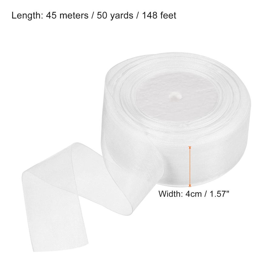 まる PATIKIL オーガンザリボン シフォンリボン オルガンザリボン 4cm