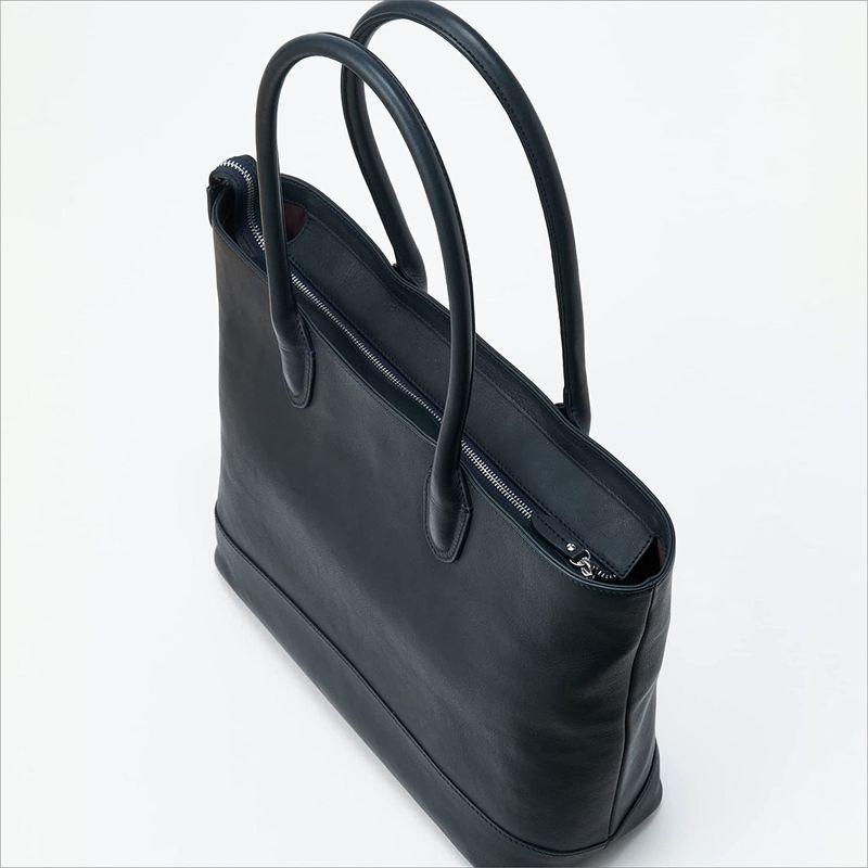 epe トートバッグ 本革 メンズ A4 大容量 レザー ブランド 無地 通勤 通学 (ネイビー) トートバッグ 本革 メンズ A4 大容量 レザー ブランド 無地 通勤 通学 ネイビー