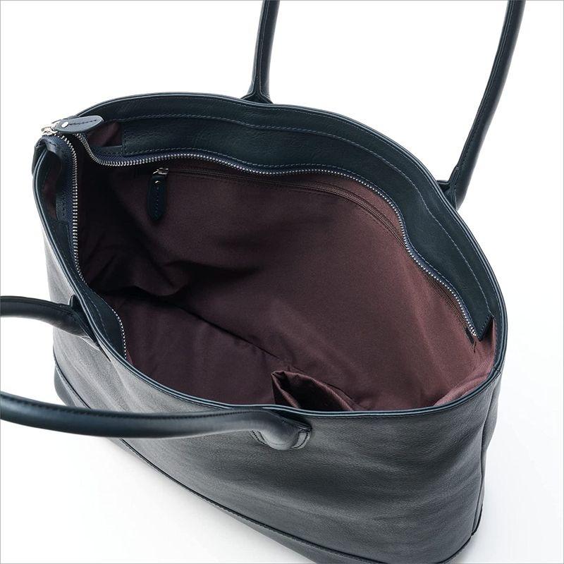 epe トートバッグ 本革 メンズ A4 大容量 レザー ブランド 無地 通勤 通学 (ネイビー) トートバッグ 本革 メンズ A4 大容量 レザー ブランド 無地 通勤 通学 ネイビー