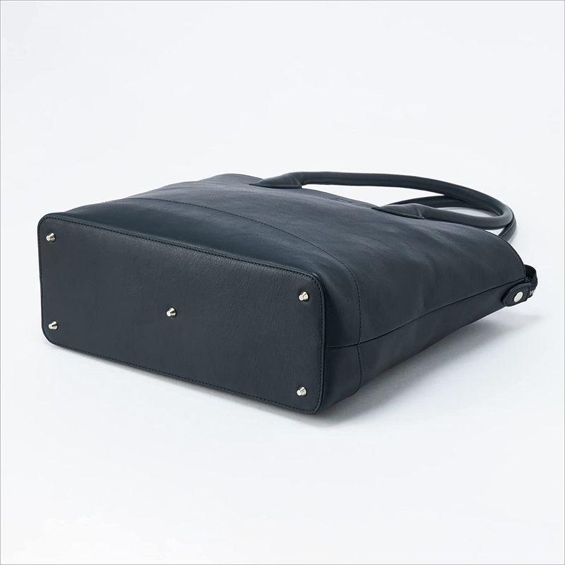 epe トートバッグ 本革 メンズ A4 大容量 レザー ブランド 無地 通勤 通学 (ネイビー) トートバッグ 本革 メンズ A4 大容量 レザー ブランド 無地 通勤 通学 ネイビー