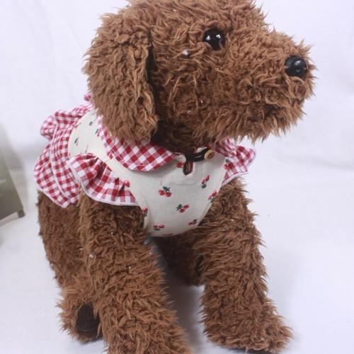 赤いチェリーの犬の服