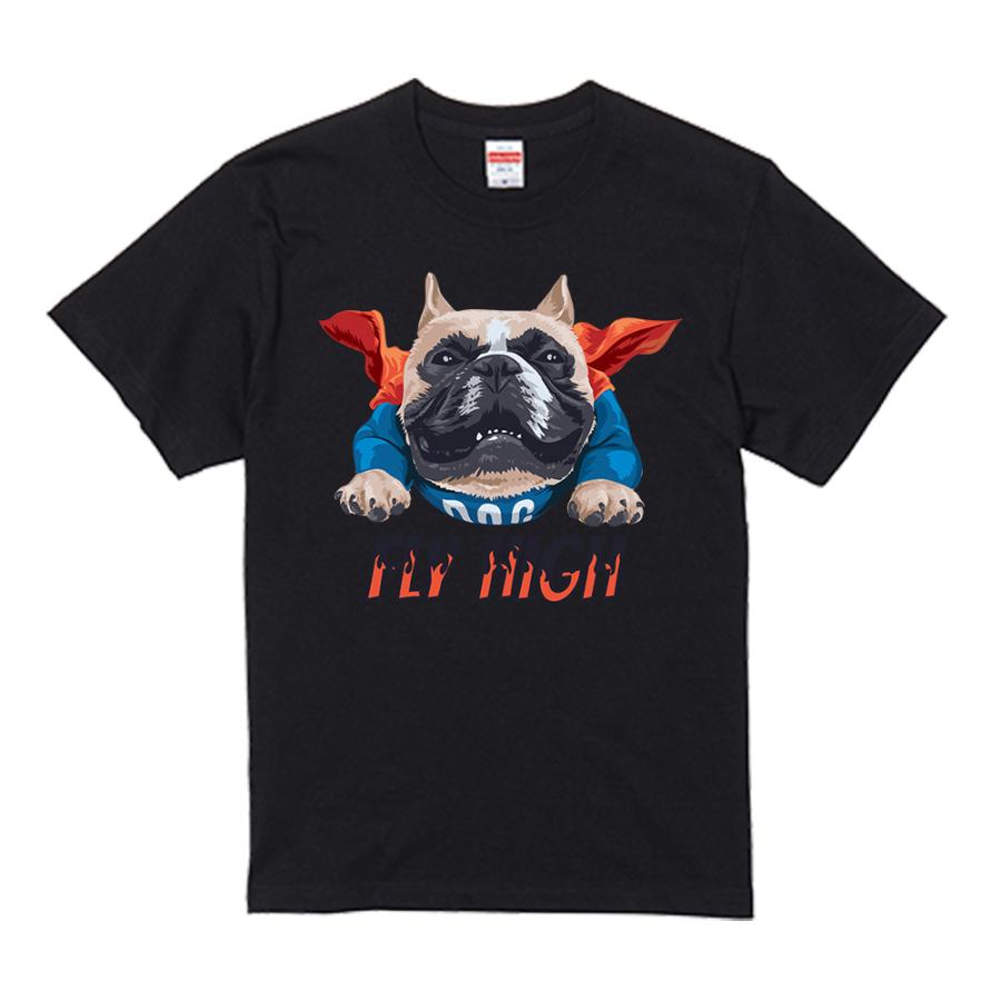 Tシャツ メンズ 犬柄 フレンチブルドッグ パロディ スーパーフレブル