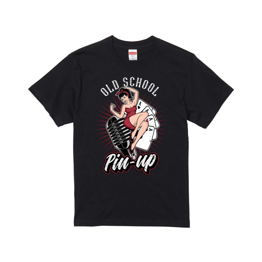 Tシャツ メンズ ピンナップガール pinup カットソー 春夏秋 クルー