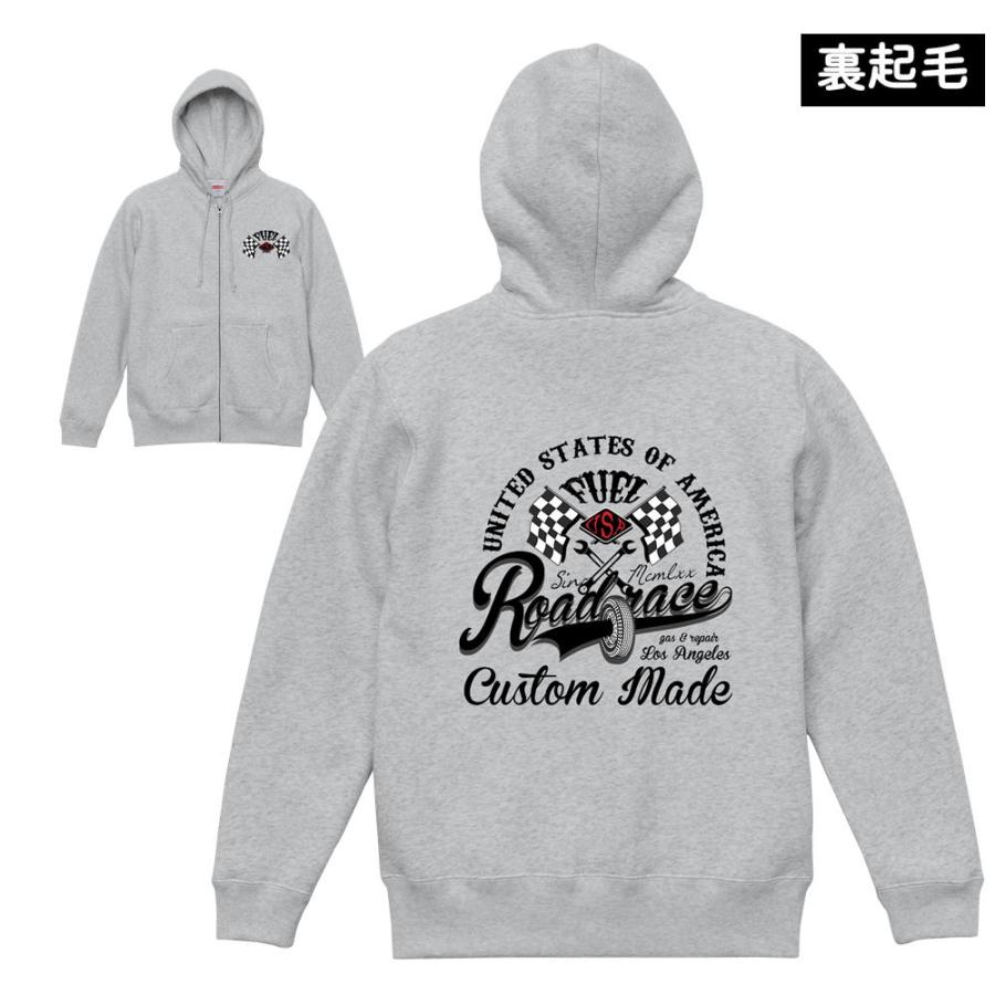 パーカー メンズ ジップアップパーカー 裏起毛 バイカー レトロ 
