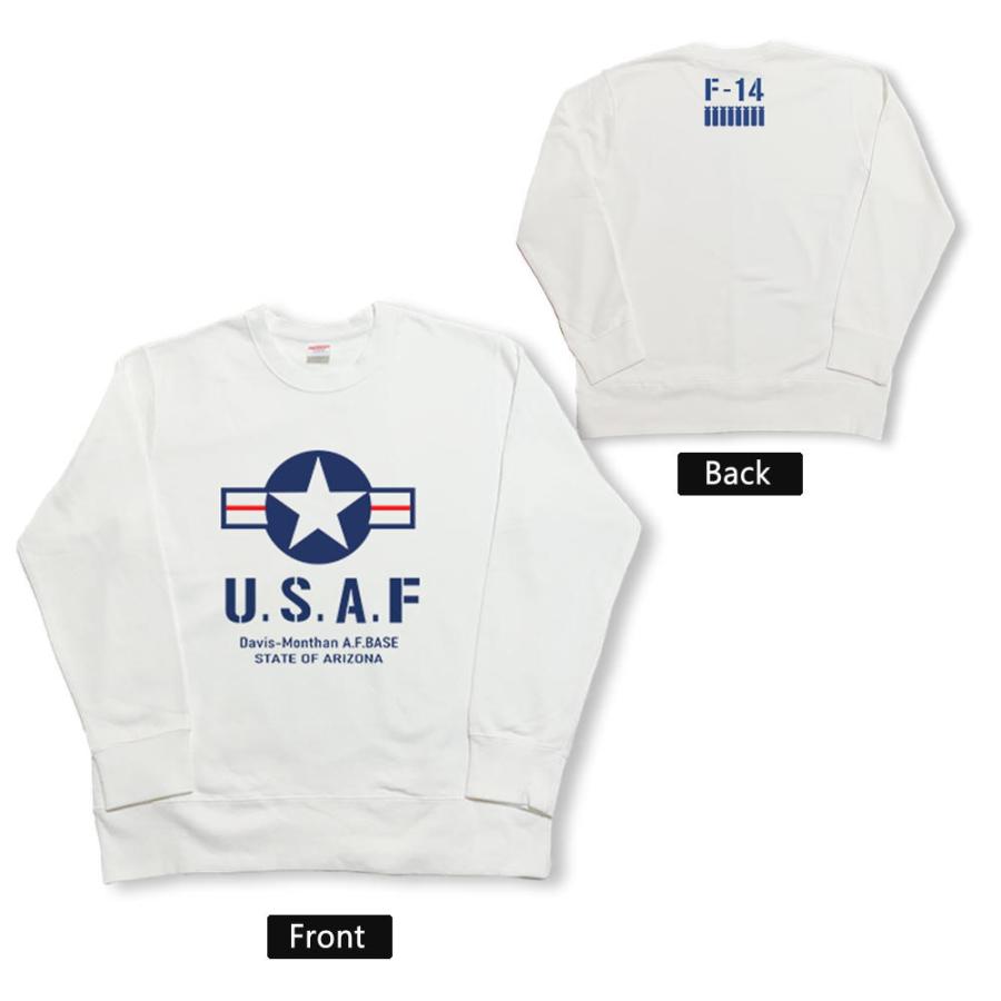 トレーナー メンズ スウェット 裏パイル　裏起毛　ミリタリー　U.Sエアフォース　 長袖 クルーネック ミリタリー ストリート トップス usaf |  | 03