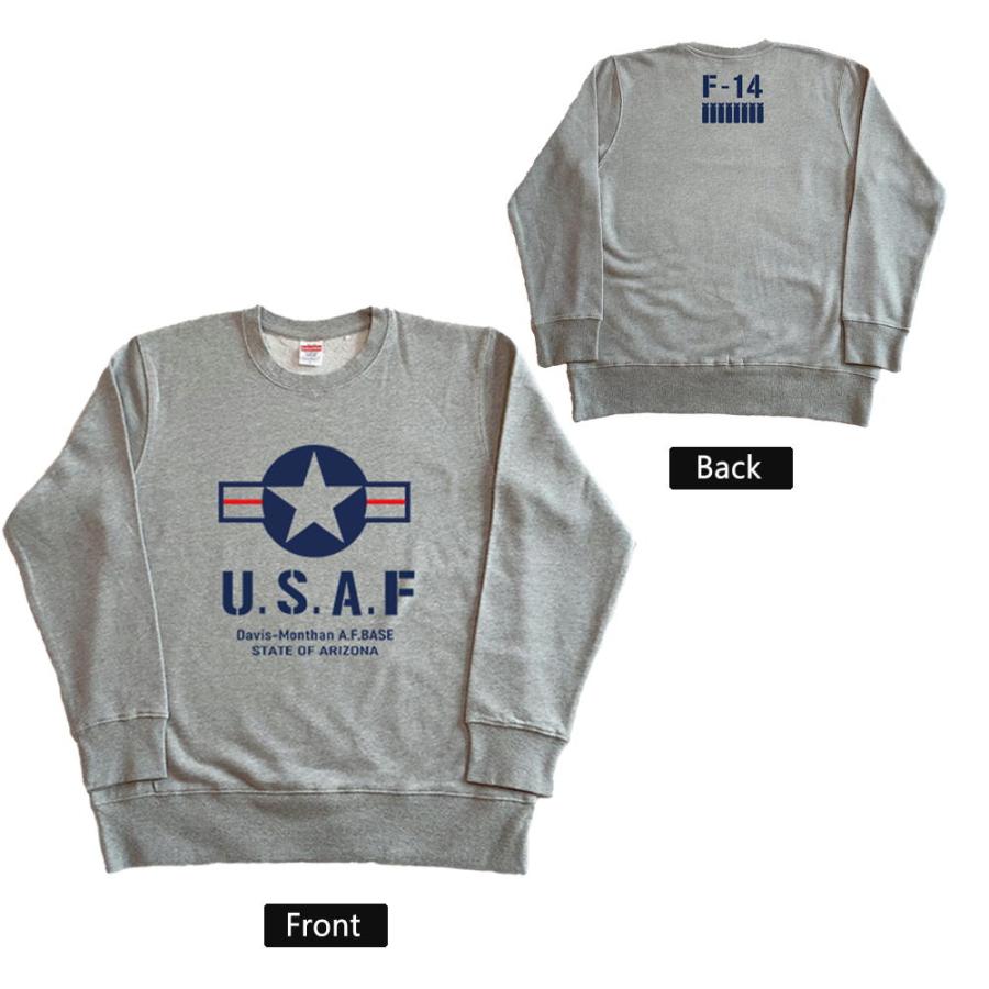 トレーナー メンズ スウェット 裏パイル　裏起毛　ミリタリー　U.Sエアフォース　 長袖 クルーネック ミリタリー ストリート トップス usaf |  | 04