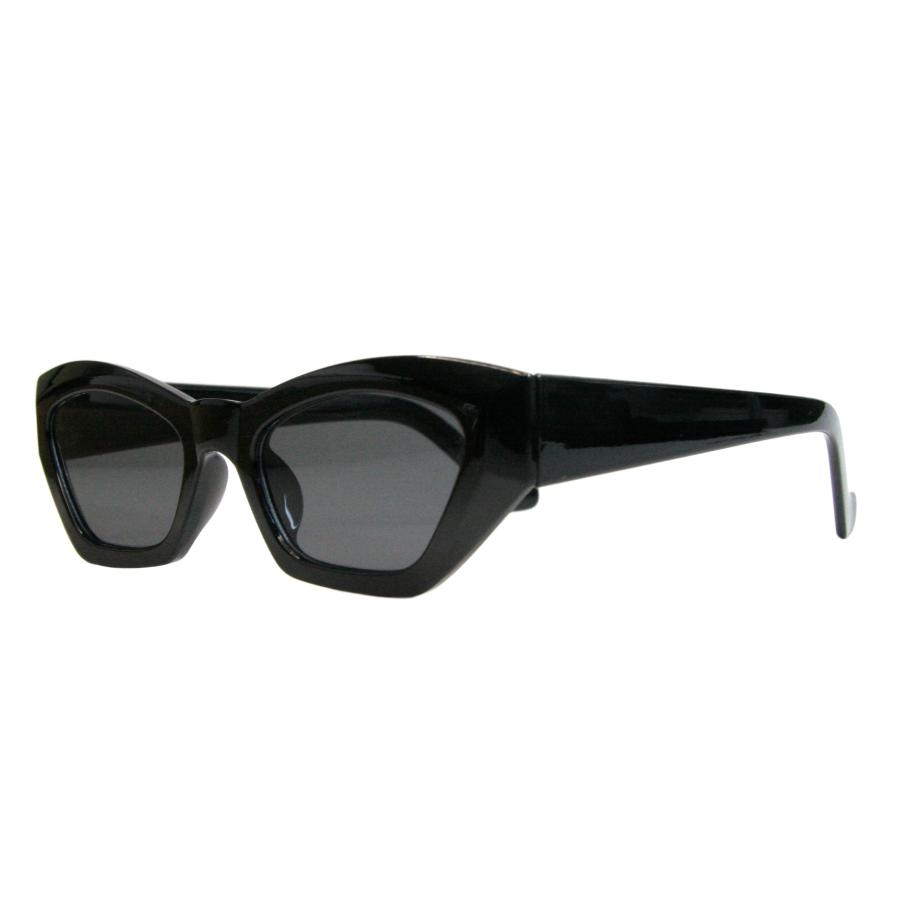 富士山眼鏡)ギラン GIRAN キャッツアイ 黒縁 サングラス ACES0284