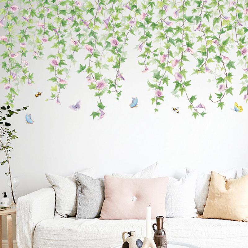 Maydahui ウォールステッカー 壁紙 シール アート 蝶 花 鉢植え おしゃれ かわいい