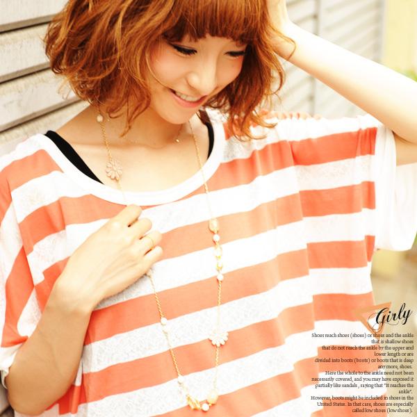 ビーズとフラワーレースのネックレス / レディース 花 ロング 春 夏 秋 冬 オールシーズン |  | 06