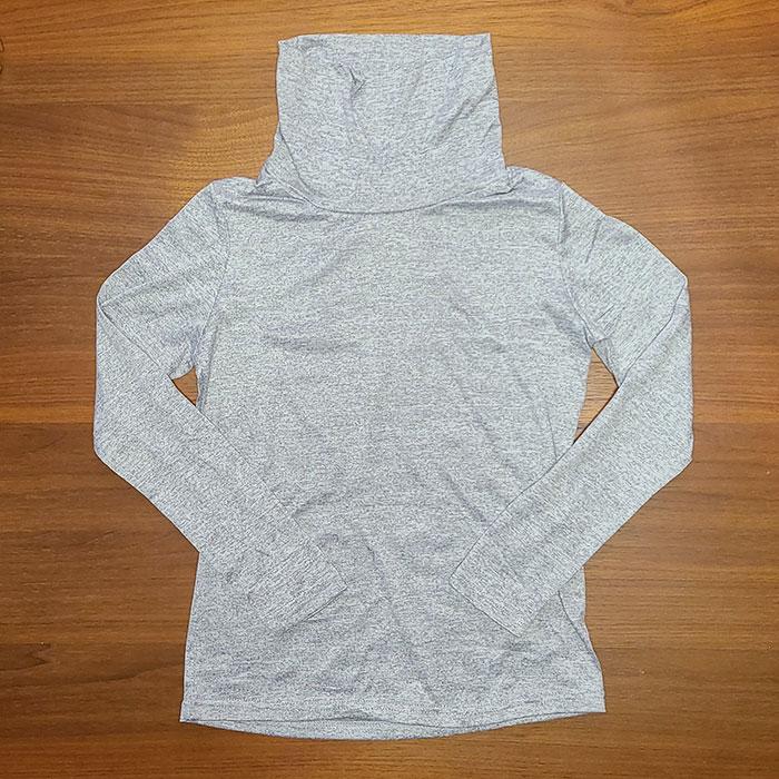 値下げ　ワケアリ　ショート丈のタートルネックカットソー / レディース 春 秋 冬 トップス Tシャツ インナー ハイネック 8分袖 |  | 04