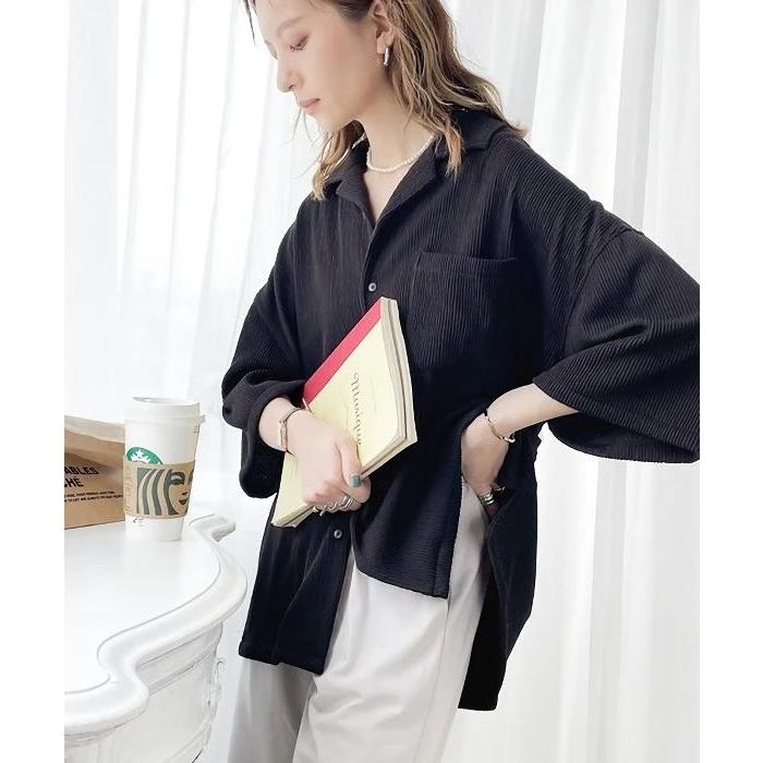 再値下げ　吸水速乾＆UVカット機能付きシャツジャケット / レディース 春 夏 晩夏 秋口 羽織 半袖 五分袖 |  | 01