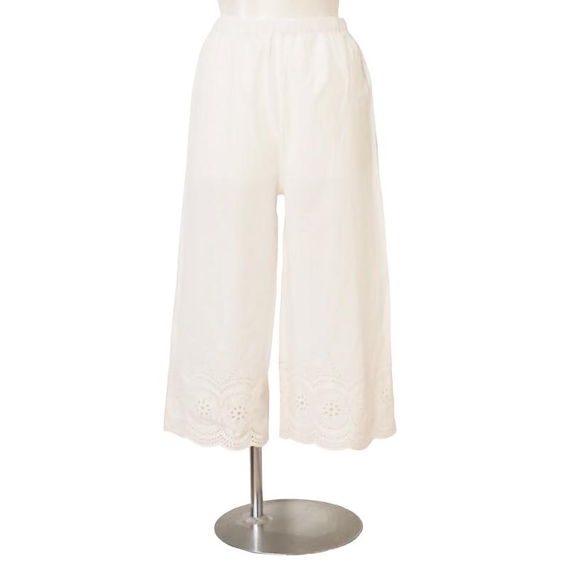 値下げ　スカラップレースのペチパンツ / レディース 春 夏 秋 冬 コットン 綿 ナチュラル インナー ボトムス | Lupilien | 01