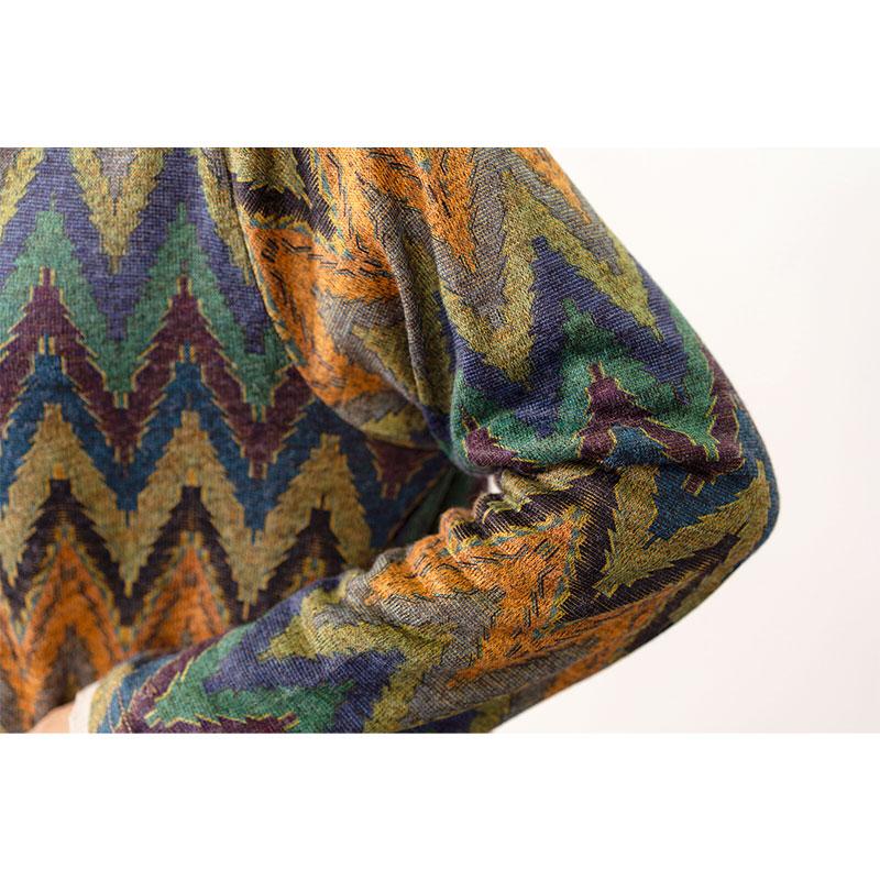 シェブロン柄のマルチカラーカーディガン / レディース 秋 冬 ニット