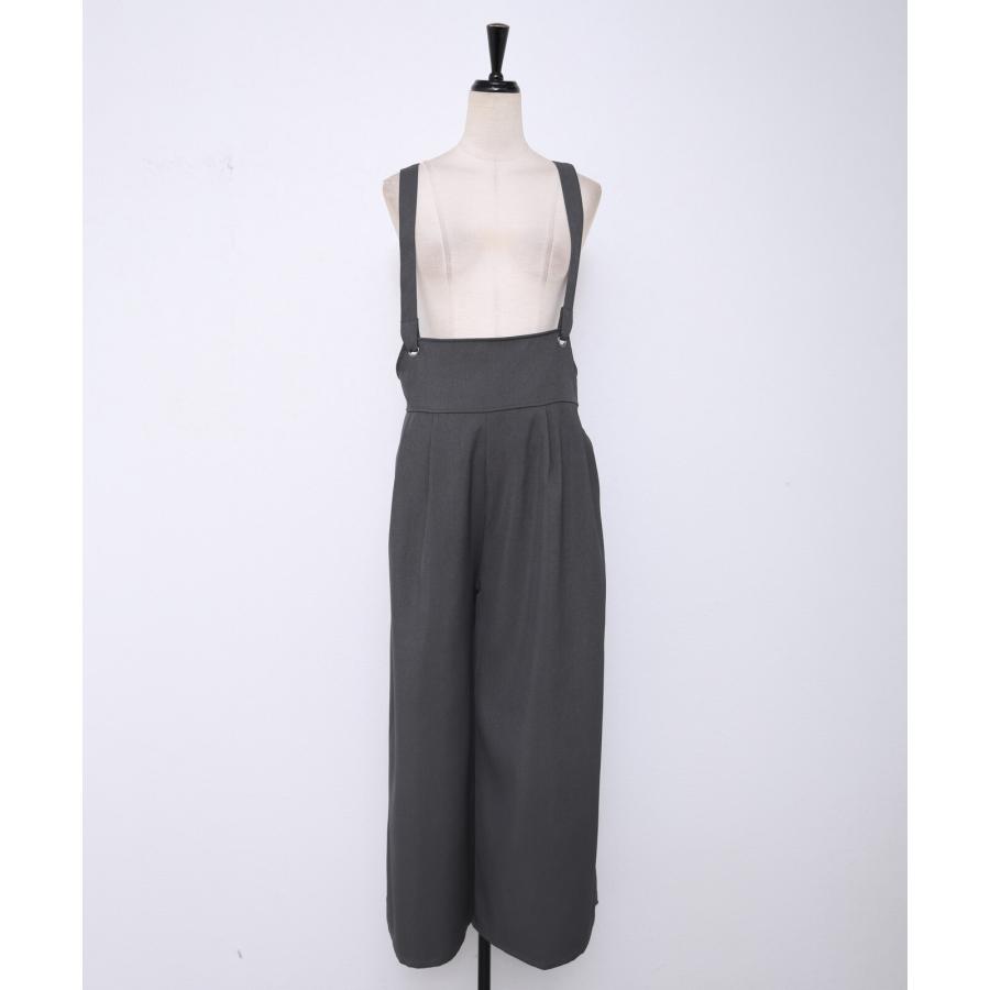 ワイドシルエットのサロペットパンツ / レディース 春 秋 冬 ロング ゆったり 大人 シック |  | 02