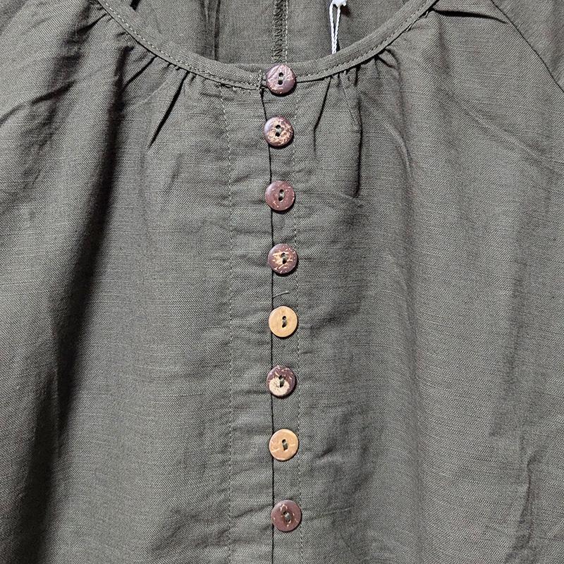 コットンリネンのナチュラルワンピース / レディース 秋 冬 ロング マキシ ゆったり 大きいサイズ 体型カバー 綿 麻 |  | 08