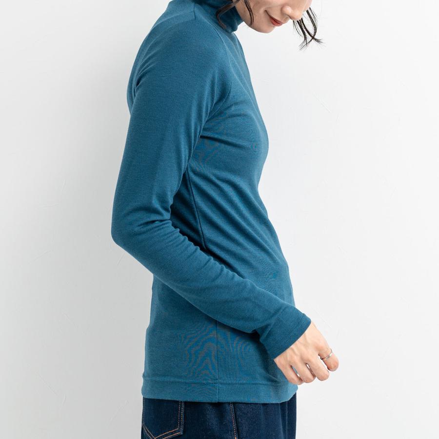 吸湿発熱加工　スムースハイネックインナー / レディース 秋 冬 カットソートップス 長袖 Tシャツ インナー 暖か モックネック |  | 10