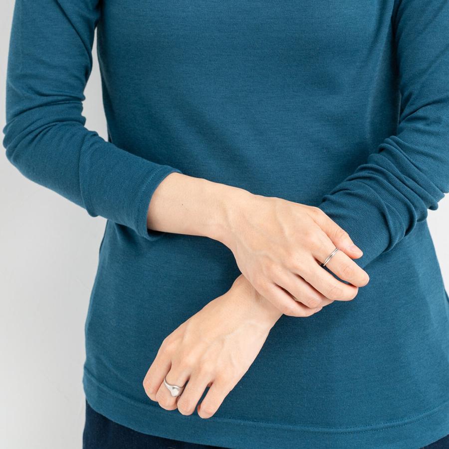 吸湿発熱加工　スムースハイネックインナー / レディース 秋 冬 カットソートップス 長袖 Tシャツ インナー 暖か モックネック |  | 12