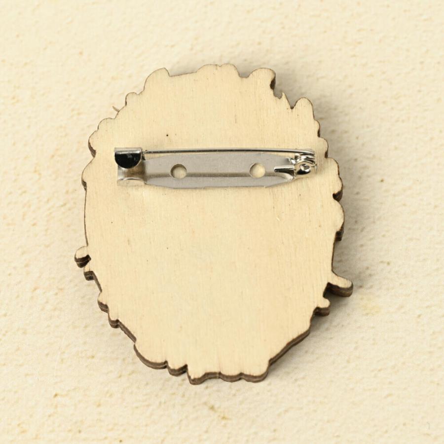 森の動物ウッドブローチ / レディース ナチュラル 木製 自然素材 可愛い ほのぼの うさぎ 鹿 リス |  | 06