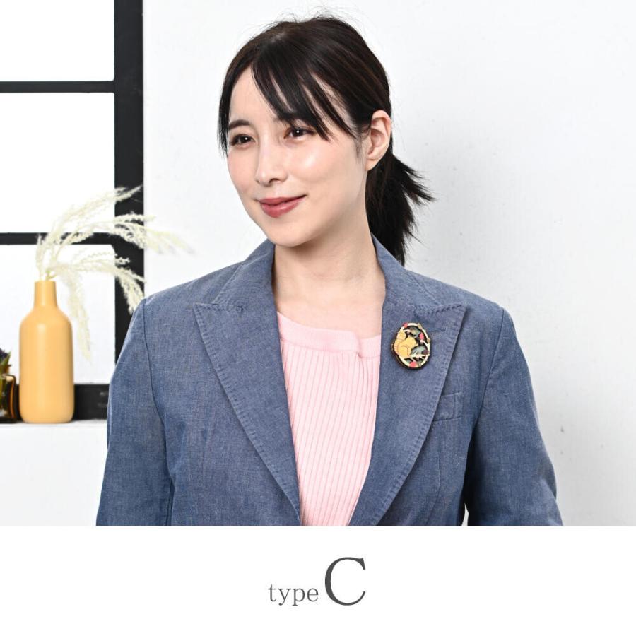 森の動物ウッドブローチ / レディース ナチュラル 木製 自然素材 可愛い ほのぼの うさぎ 鹿 リス |  | 08