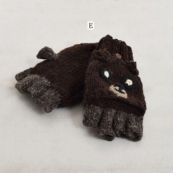 値下げ　ミトンにもなる動物さんの手袋 / 秋 冬 アニマル 可愛い プレゼント レディース ガールズ |  | 05