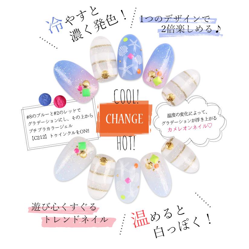 ネイル ジェルネイル カメレオンパウダー メール便|petitprice|04