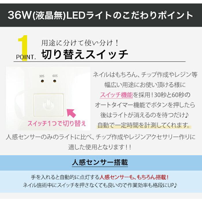 petitprice（プチプラ） 36W UV LEDライト [LED UV レジン ジェル