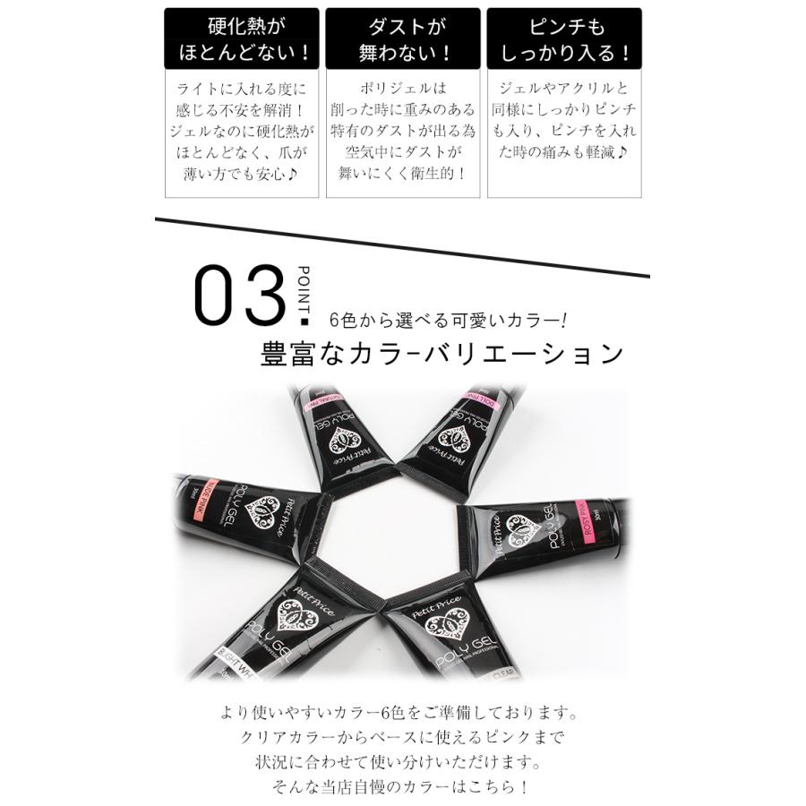 petitprice（プチプラ） ネイル ジェルネイル ポリジェル POLY GEL 長