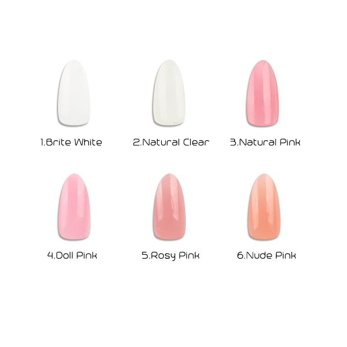 カラー　トップ　ベース　ジェルセット　40個　ポリジェル　チップ　ネイルブラシ petitprice（プチプラ） ネイル ジェルネイル ポリジェル POLY GEL 長
