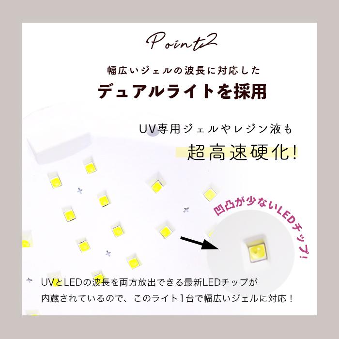 petitprice（プチプラ） ネイルライト ドーム型 48W UVLEDライト