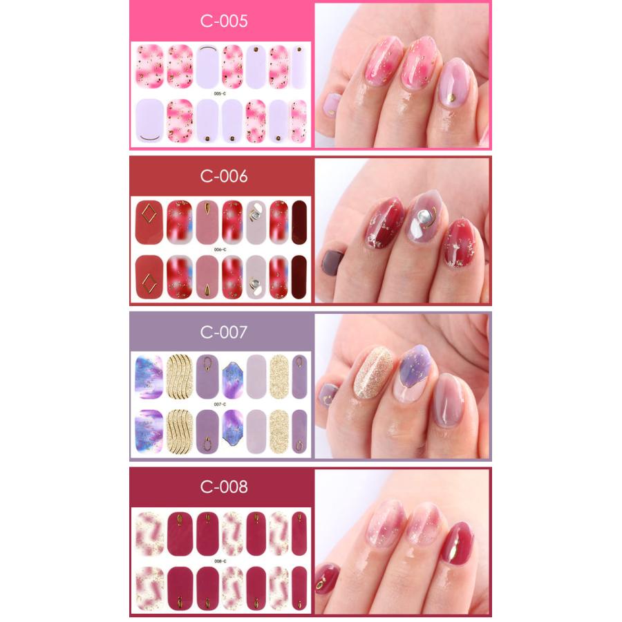 ジェルネイルシール♡AA-02❤️2枚目-50円☆3枚以上