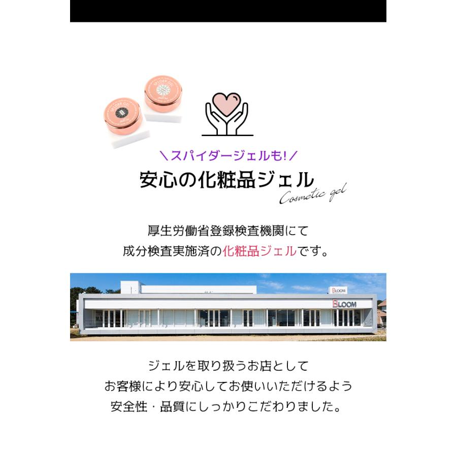 ネイル ジェルネイル カラージェル シルクジェル ブラック ホワイト 化粧品ジェル アートジェル チアジェル スパイダー2色セット|petitprice|05