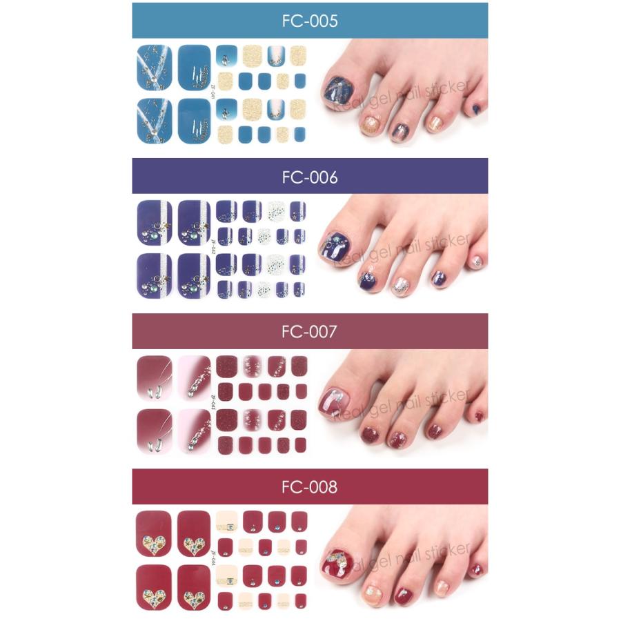 店内セール中 ネイルシール フットタイプ 貼るだけ リアルジェルネイルステッカー Fc Fd ネイルステッカー メール便 プチプラ 通販 Yahoo ショッピング