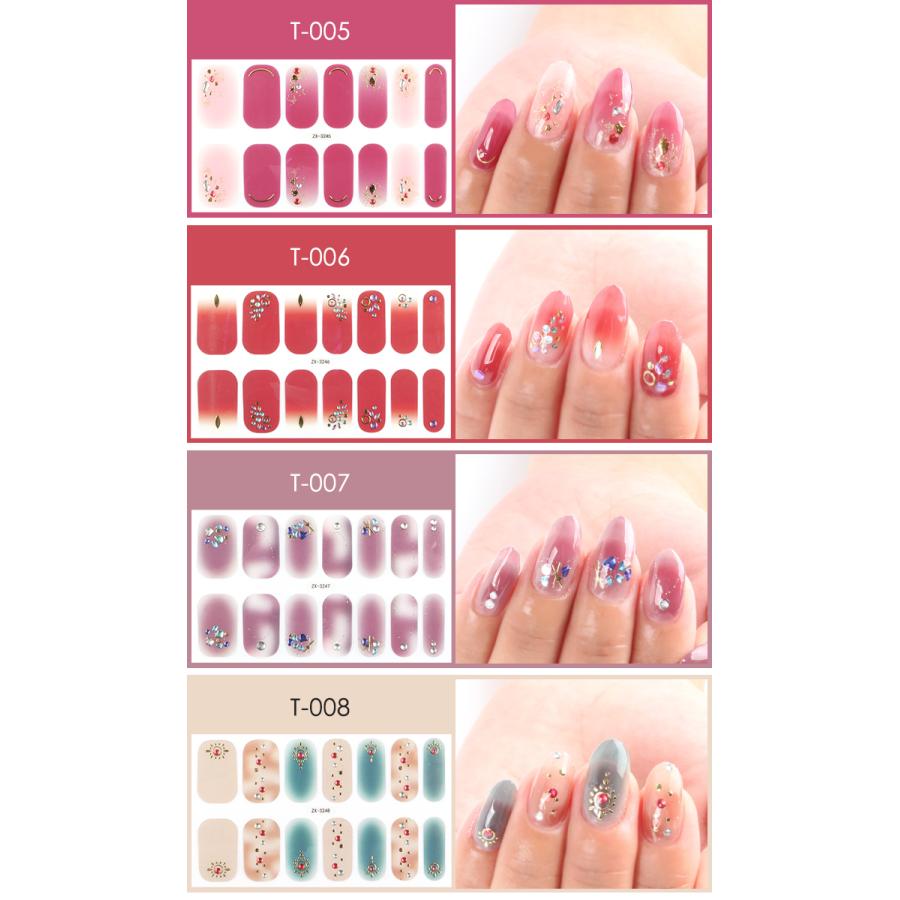 ネイルシール ジェルネイル ジェル ネイル セルフネイル ネイル用品 リアルジェルネイルステッカー T V プチプラ 通販 Yahoo ショッピング