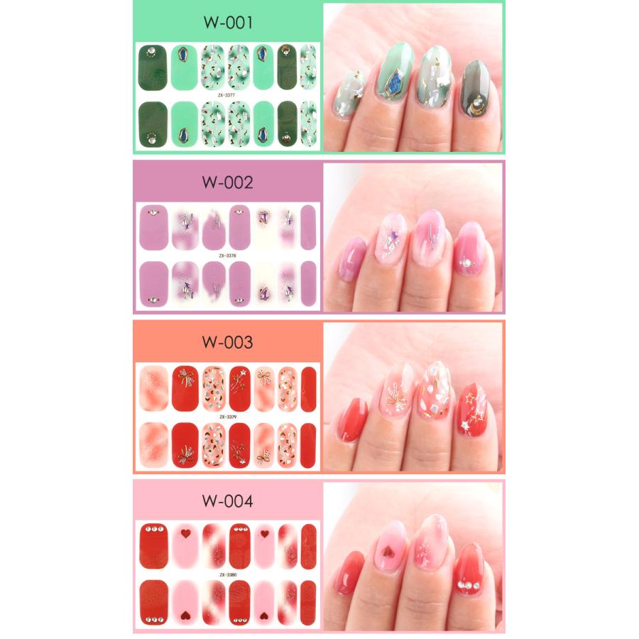 ネイルシール リアルジェルネイルステッカー W X ネイル セルフネイル ジェルネイル ネイルシール 簡単ネイルシール プチプラ 通販 Yahoo ショッピング